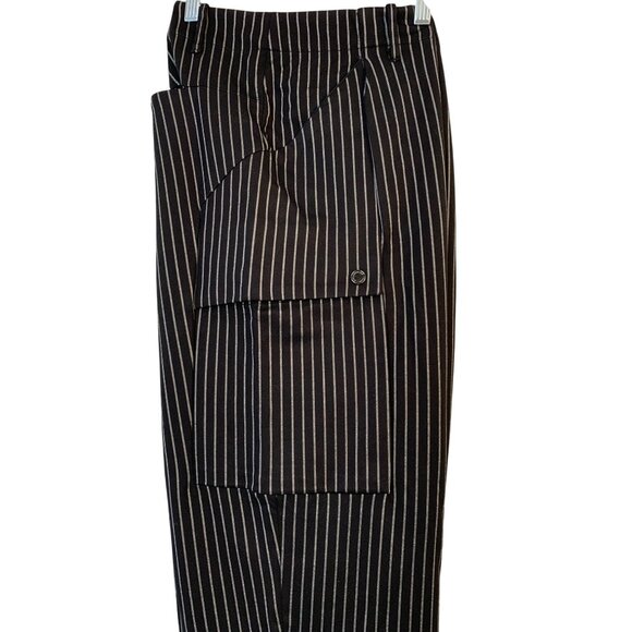 Mens Karl Lagerfeld Black Pinstripe Dress Utility Pants Size 38 NWT RZ10403 $350 - Picture 11 of 16